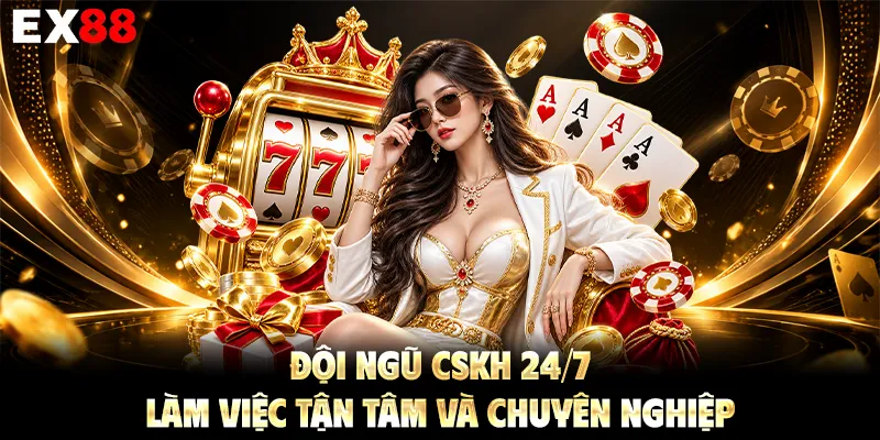 Đội ngũ CSKH 24/7, làm việc tận tâm và chuyên nghiệp